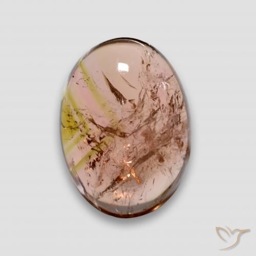 6.57ct Натуральный Светло-розовый разных оттенков Турмалин, Овал, Прозрачный