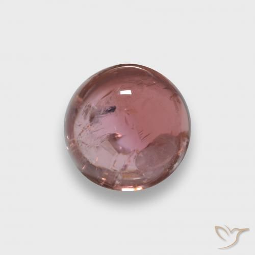 1.89ct Натуральный Красновато-розовый Турмалин, Круглый, Прозрачный