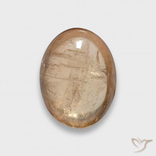 3.73ct Натуральный Канталупа Апельсин Турмалин, Овал, Прозрачный
