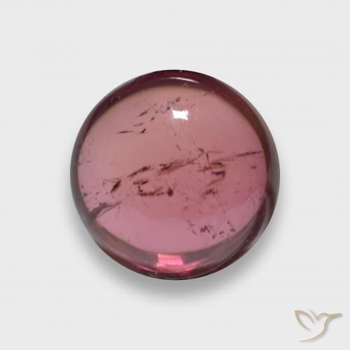 2.24ct Натуральный Темно-красный Турмалин, Круглый, Прозрачный
