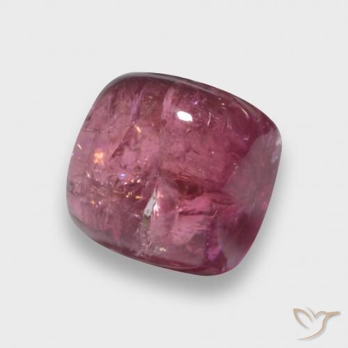 2.13ct Натуральный Средний красный Турмалин, Подушка, Прозрачный