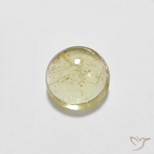 0.75ct Натуральный Светло-желтый шмель Турмалин, Круглый, Прозрачный