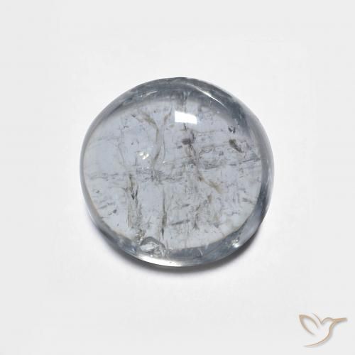 1.88ct Натуральный Темно-серый Турмалин, Круглый, Прозрачный