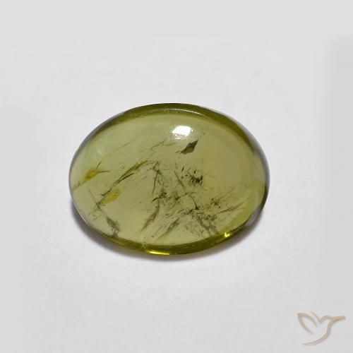1.26ct Натуральный Темно-зеленый Турмалин, Овал, Прозрачный