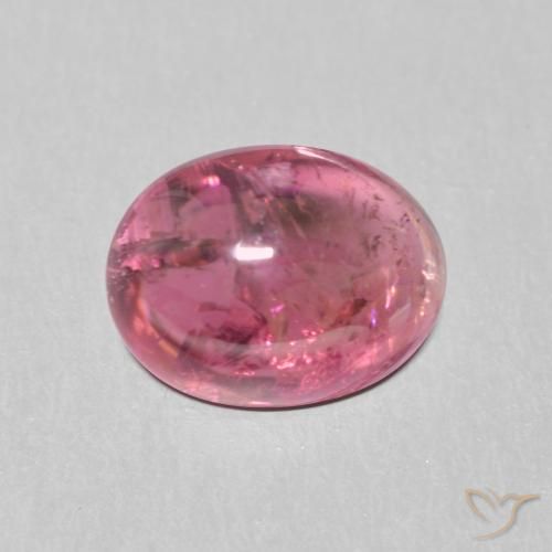 1.58ct Натуральный Малиново-красный Турмалин, Овал, Прозрачный