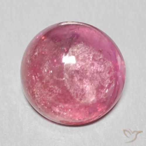 1.72ct Натуральный Ярко-ягодно-фиолетовый Турмалин, Круглый, Прозрачный