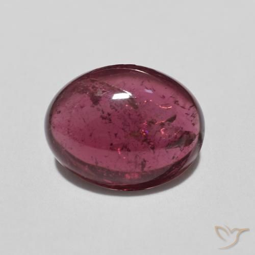 2.77ct Натуральный Малиново-красный Турмалин, Овал, Прозрачный