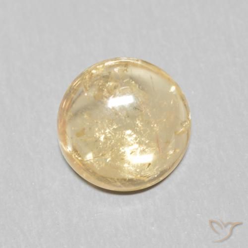 1.04ct Натуральный Кремовый Турмалин, Круглый, Прозрачный