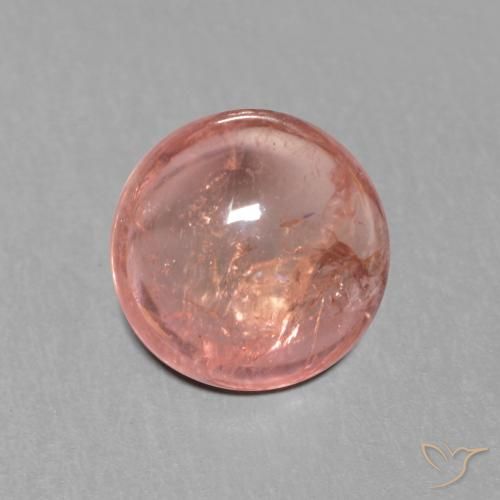1.42ct Натуральный Малиново-розовый Турмалин, Круглый, Прозрачный