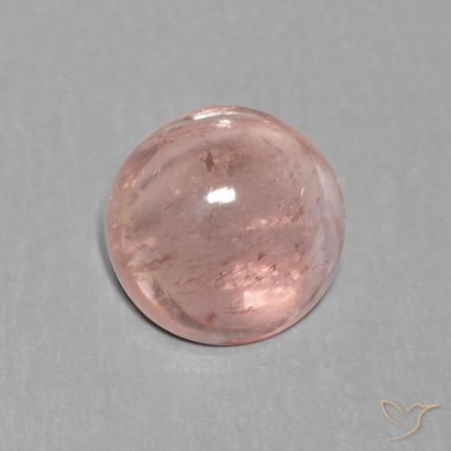 1.02ct Натуральный Светло-розовый Турмалин, Круглый, Прозрачный