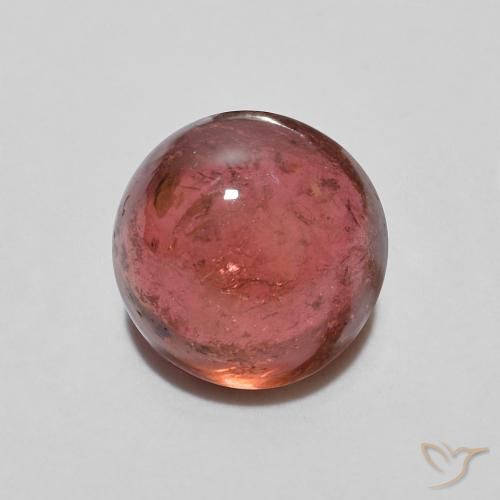 1.17ct Натуральный Фруктовый пунш красный Турмалин, Круглый, Прозрачный