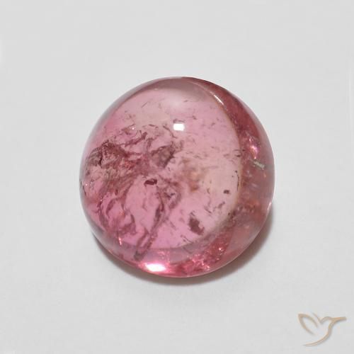 1.18ct Натуральный Средний розовый Турмалин, Круглый, Прозрачный