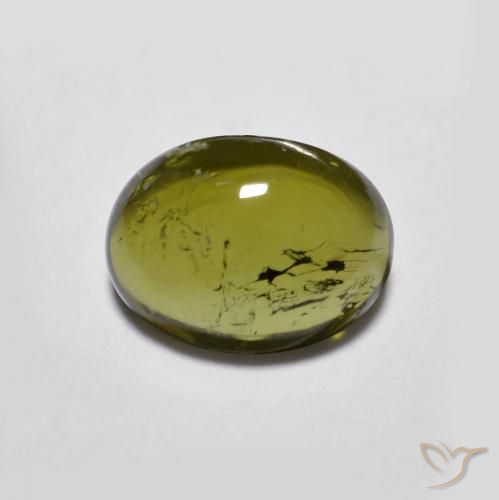 1.82ct Натуральный Теплый зеленый Турмалин, Овал, Прозрачный