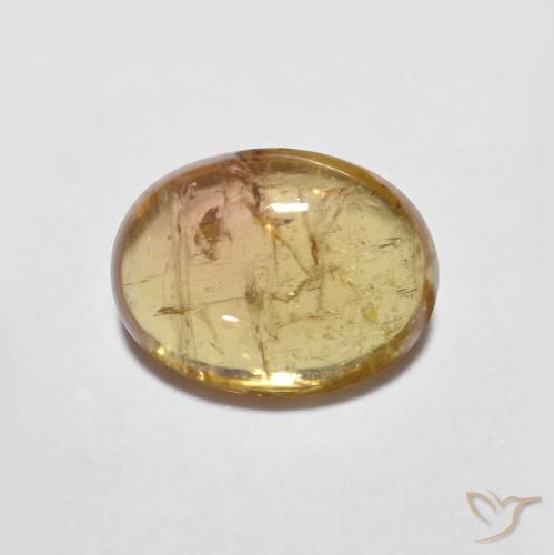 1.50ct Натуральный Золотисто-коричневый Турмалин, Овал, Прозрачный