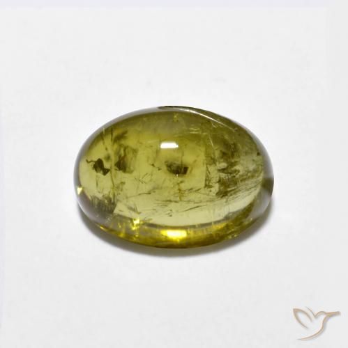 1.56ct Натуральный Medium-Dark Gold Турмалин, Овал, Прозрачный