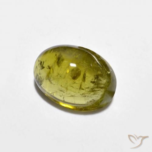 1.56 карата, натуральный Medium-Dark Gold Турмалин, Овал, Прозрачный