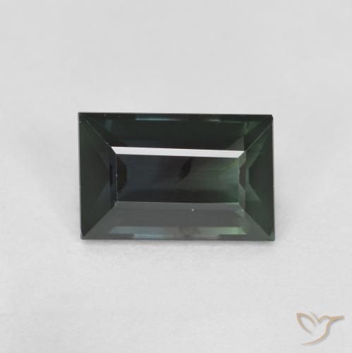 1.22ct Натуральный Средний зеленый Турмалин, Огранка Багет, Чистота VS