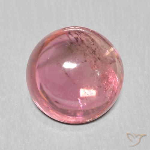 1.09ct Натуральный Ярко-розовый тон Турмалин, Круглый, Прозрачный