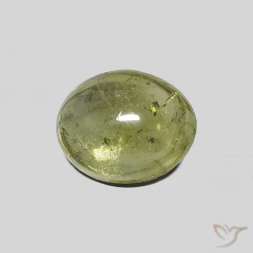 3.89ct Натуральный Светло-зеленый Турмалин, Овал, Прозрачный