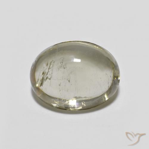 3.38ct Натуральный Средне-светло-желтый Турмалин, Овал, Прозрачный