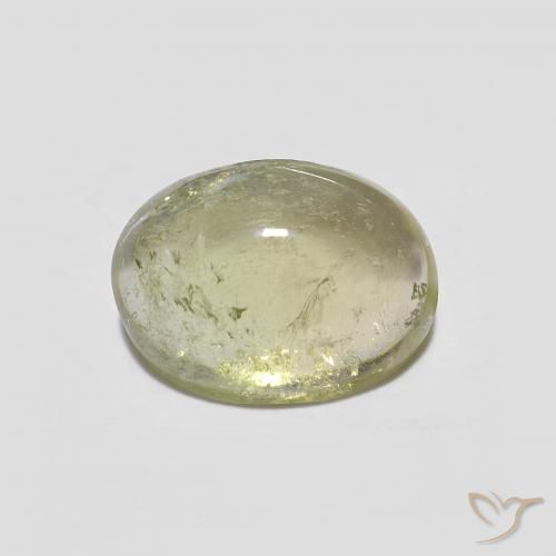 1.86ct Натуральный Средний желто-зеленый Турмалин, Овал, Прозрачный