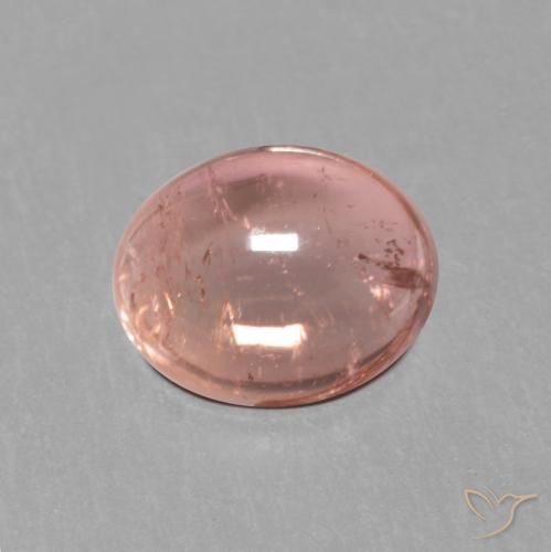 0.98ct Натуральный Оттенки розового Турмалин, Овал, Прозрачный