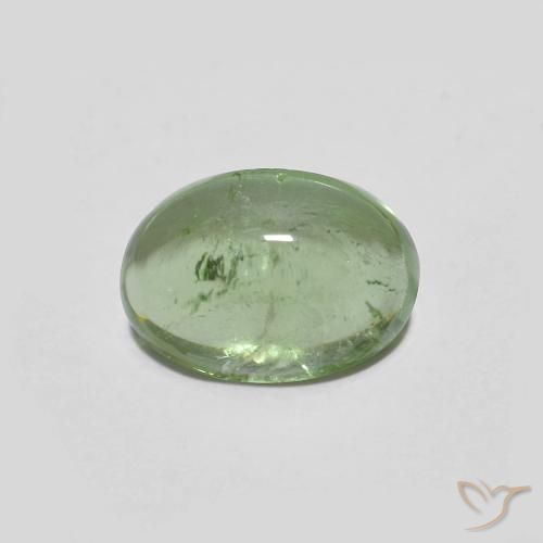 1.43ct Натуральный Светло-зеленый Турмалин, Овал, Прозрачный