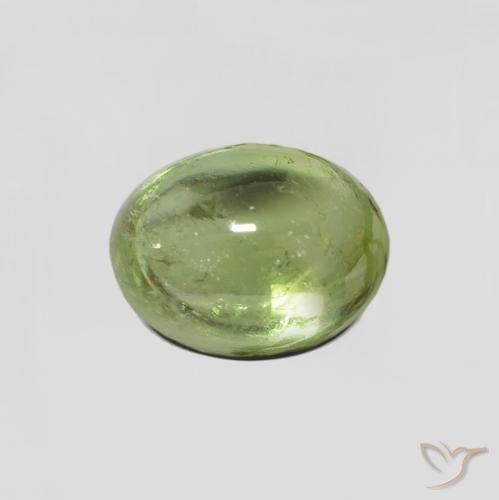 2.24ct Натуральный Травянисто-зелёный Турмалин, Овал, Прозрачный