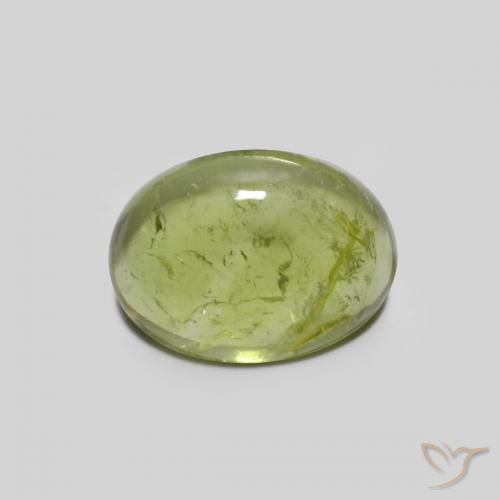 1.44ct Натуральный Оливковый Зеленый Турмалин, Овал, Прозрачный, Photo A