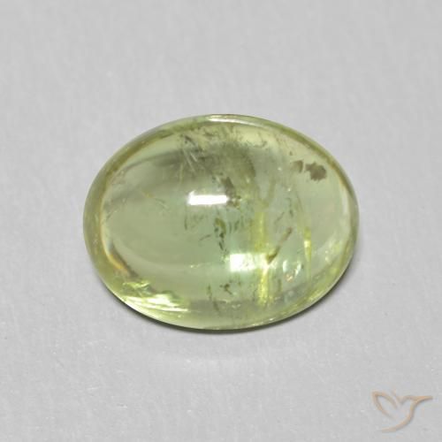 1.57ct Натуральный Теплый зеленый Турмалин, Овал, Прозрачный