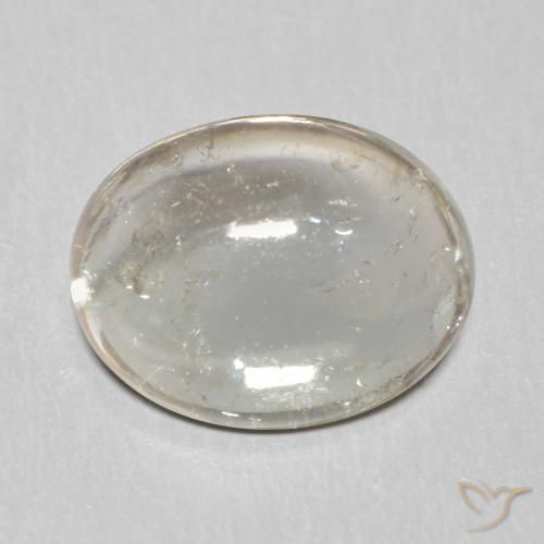 2.98ct Натуральный Очень светло-серый Турмалин, Овал, Прозрачный