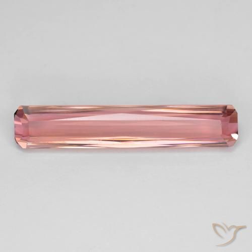 4.87ct Натуральный Средний розовый Турмалин, Изумрудная огранка, VVS-VS