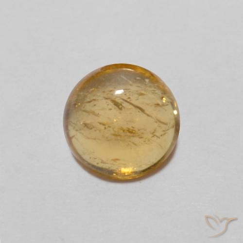 0.89ct Натуральный Средний апельсин Турмалин, Круглый, Прозрачный