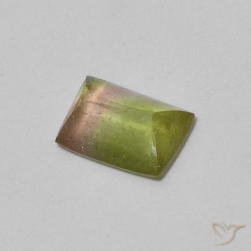 0.43ct Натуральный Многоцветный Турмалин, Огранка Багет, Прозрачный