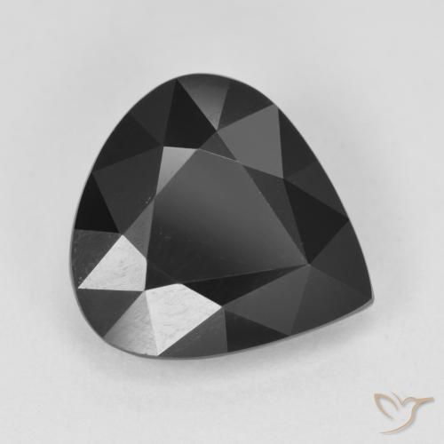 4.21ct Натуральный Шерл Турмалин, Форма груши, Непрозрачный