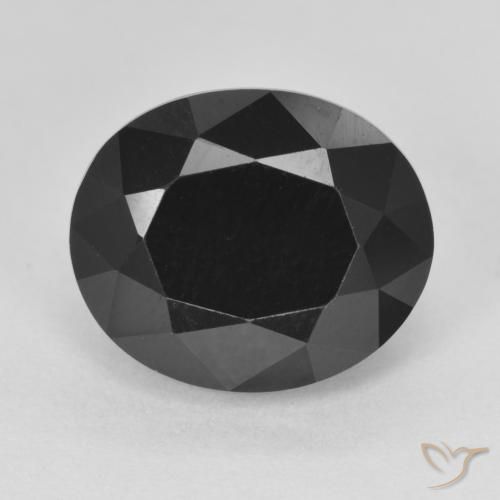 6.42ct Натуральный Шерл Турмалин, Овал, Непрозрачный