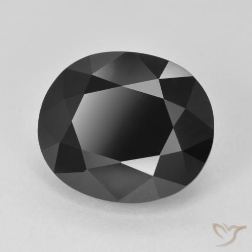 8.54ct Натуральный Шерл Турмалин, Овал, Непрозрачный