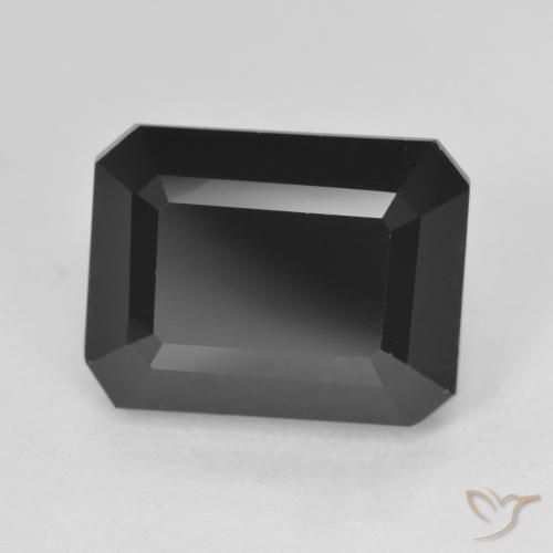 8.60ct Натуральный Шерл Турмалин, Изумрудная огранка, Непрозрачный