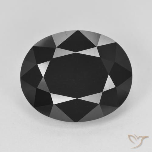 13.62ct Натуральный Шерл Турмалин, Овал, Непрозрачный