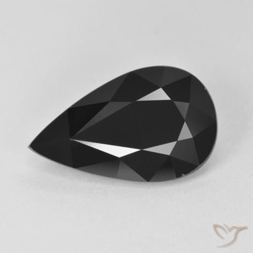 6.08ct Натуральный Шерл Турмалин, Форма груши, Непрозрачный