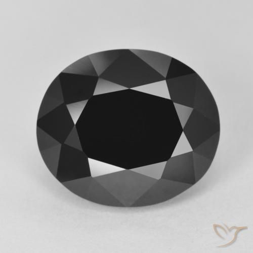8.56ct Натуральный Шерл Турмалин, Овал, Непрозрачный