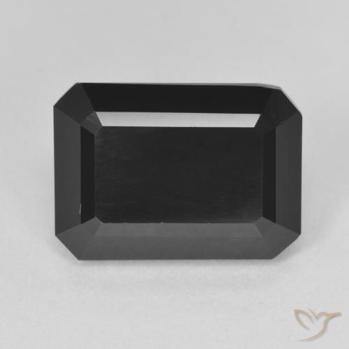 8.59ct Натуральный Шерл Турмалин, Изумрудная огранка, Непрозрачный