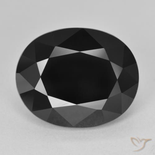13.74ct Натуральный Шерл Турмалин, Овал, Непрозрачный