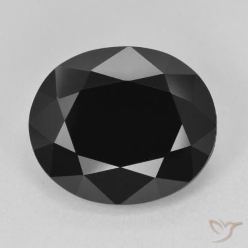 12.61ct Натуральный Шерл Турмалин, Овал, Непрозрачный