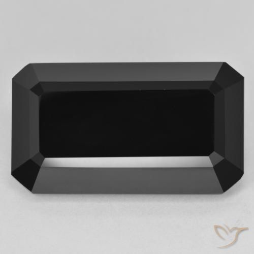 26.55ct Натуральный Шерл Турмалин, Изумрудная огранка, Непрозрачный