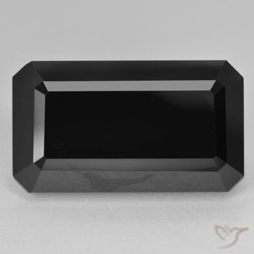 37.58ct Натуральный Шерл Турмалин, Изумрудная огранка, Непрозрачный