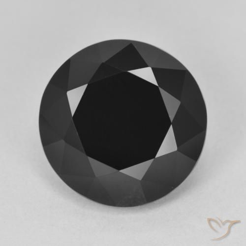 7.85ct Натуральный Шерл Турмалин, Круглый, Непрозрачный