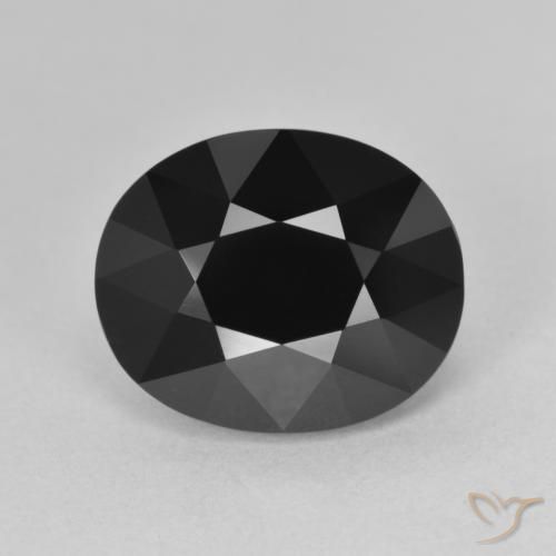 6.69ct Натуральный Шерл Турмалин, Овал, Непрозрачный, Photo A