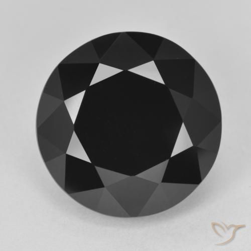 14.57ct Натуральный Шерл Турмалин, Круглый, Непрозрачный