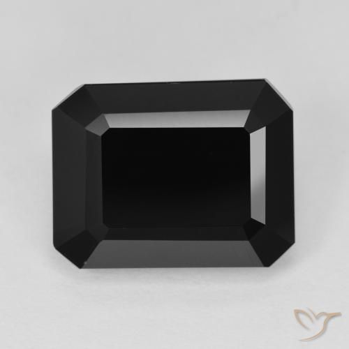 9.55ct Натуральный Шерл Турмалин, Изумрудная огранка, Непрозрачный